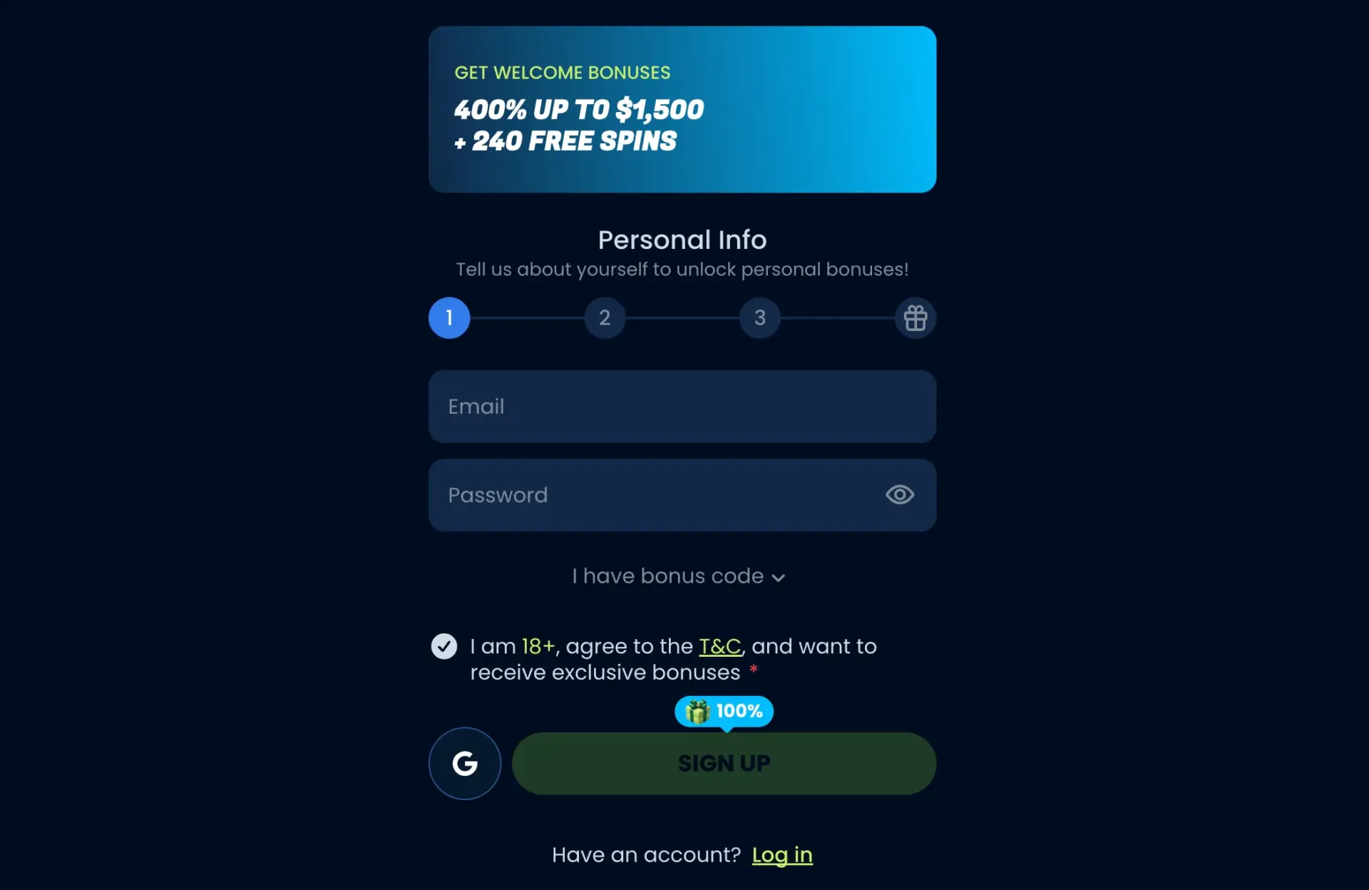 kingpari-casino-register